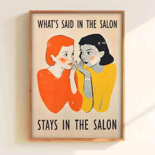 Haarsalon Muur Kunst Printbare Trendy Kapper Poster