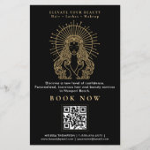 Haarsalon Nails Make-up Lashes Tarot Marketing QR Flyer (Voorkant)