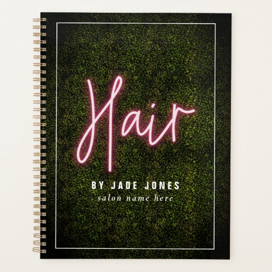 Haarsalon Neon Boxwood Cosmetologist Professioneel Planner (Voorkant)