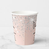 Haarsalon roos gouden zilveren wimpers papieren bekers (Rechts)