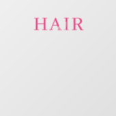 Haarsalon Roze Bedrijfsopeningstijden Wit Raamsticker (Vel)