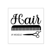 Haarsalon schaar op maat rubberstempel (Afrduk)