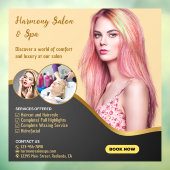 Haarsalon Spa Knippen Kleur Tinten op Maat  Raamsticker (Vel 3)