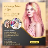 Haarsalon Spa Knippen Kleur Tinten op Maat  Raamsticker (Vel 2)