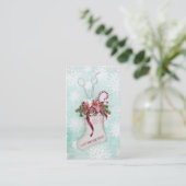 Haarsalon stylist Feestcoupon cadeaukaart xmas Kortingskaartje (Staand voorkant)