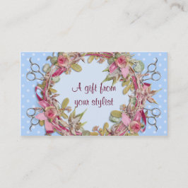 Haarsalon stylist Feestcoupon cadeaukaart xmas Kortingskaartje