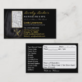 Haarsalon Stylist Foto Afspraak Afsprakenkaartje (Voorkant / Achterkant)