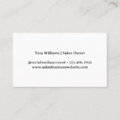 Haarsalon Tools | Schoonheid Visitekaartje (Achterkant)