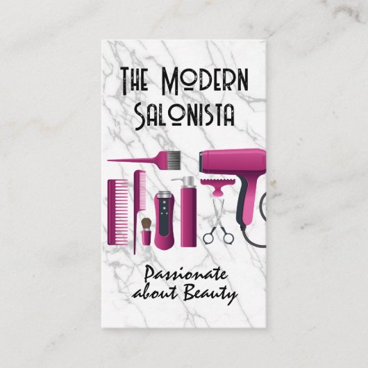 Haarsalon Tools | Schoonheid Visitekaartje (Voorkant)