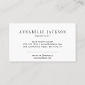 Haarsalon trendy typografie moderne kapper visitekaartje (Achterkant)