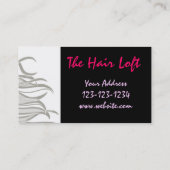 Haarsalon visitekaartje (Achterkant)