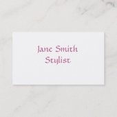 Haarsalon visitekaartje (Achterkant)