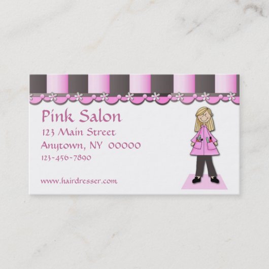 Haarsalon visitekaartje (Voorkant)