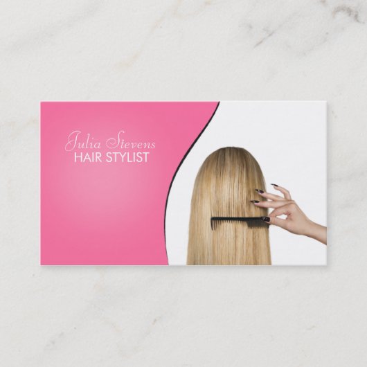 Haarsalon visitekaartje (Voorkant)