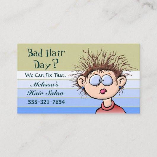 Haarsalon visitekaartje (Voorkant)