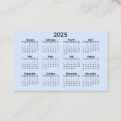 Haarsalon Visitekaartje & 2025 Kalender op Terug (Achterkant)