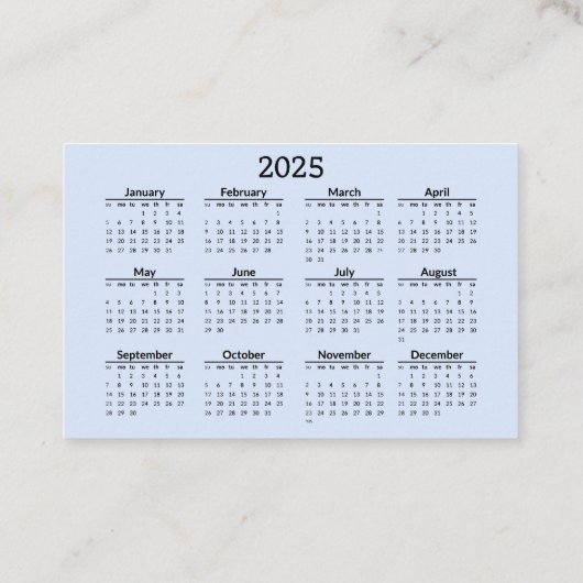 Haarsalon Visitekaartje & 2025 Kalender op Terug (Achterkant)