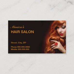 Haarsalon visitekaartje afsprakenkaartje