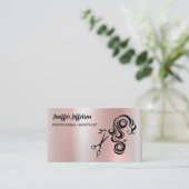 Haarsalon visitekaartje afsprakenkaartje (Staand voorkant)