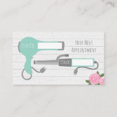 Haarsalon visitekaartje afsprakenkaartje (Achterkant)