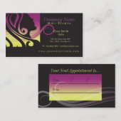 Haarsalon visitekaartje afsprakenkaartje (Voorkant / Achterkant)