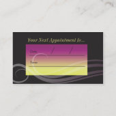 Haarsalon visitekaartje afsprakenkaartje (Achterkant)