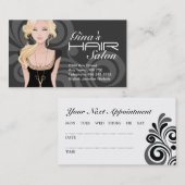  Haarsalon Visitekaartjes Afsprakenkaartje (Voorkant / Achterkant)