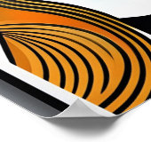  haarsalon wandbekleding zwart haar salon wal poster (Hoek)