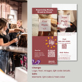 Haarsalon Zomer Haarverzorging Promotie Rack Kaart