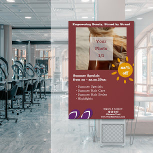 Haarsalon  Zomerspecials Perfect Poster