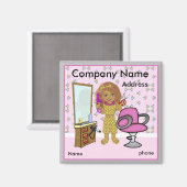 Haarsalonmagneet Magneet (Voorkant / Achterkant)