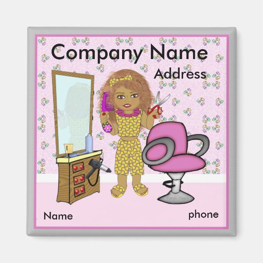 Haarsalonmagneet Magneet (Voorkant)