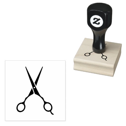 Haarsalonschaar Rubberstempel (Gestempeld)