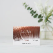 Haarsalonstijl Visitekaartjes - Gepersonaliseerd (Staand voorkant)