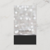 Haarschaar / Bokeh & Confetti Visitekaartje (Achterkant)