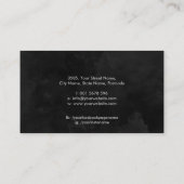 Haarschaar en bloemen Illustratie Visitekaartje (Achterkant)