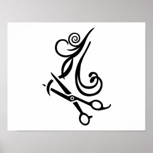 Haarschaar Hairdresser Poster