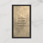 Haarschaar Logo | Modern Stijlvol Visitekaartje (Achterkant)