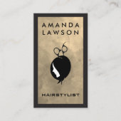 Haarschaar Logo | Modern Stijlvol Visitekaartje (Voorkant)