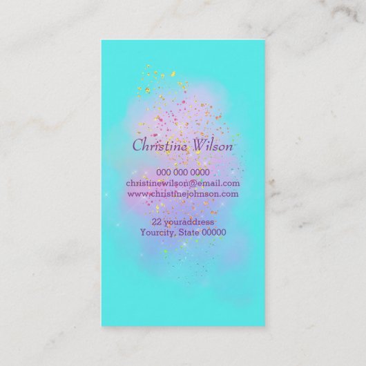 haarschaar visitekaartje (Achterkant)