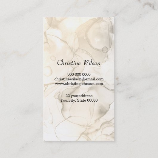 haarschaar vlinderinktspatten visitekaartje (Achterkant)