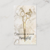 haarschaar vlinderinktspatten visitekaartje (Voorkant)