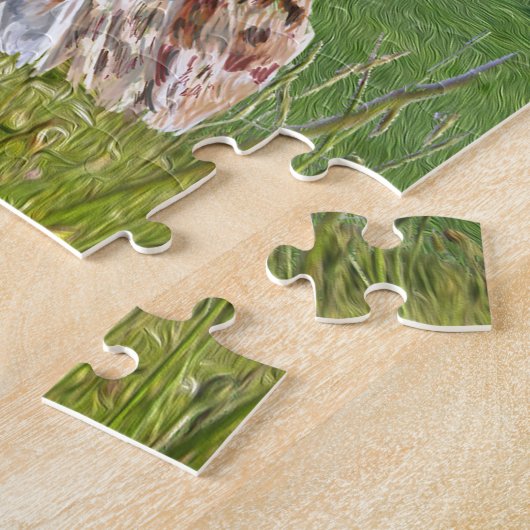 Haarschilderij Legpuzzel (Zijkant)