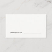 Haarschoonheid Make-up Artiest | Salon Afsprakenkaartje (Achterkant)