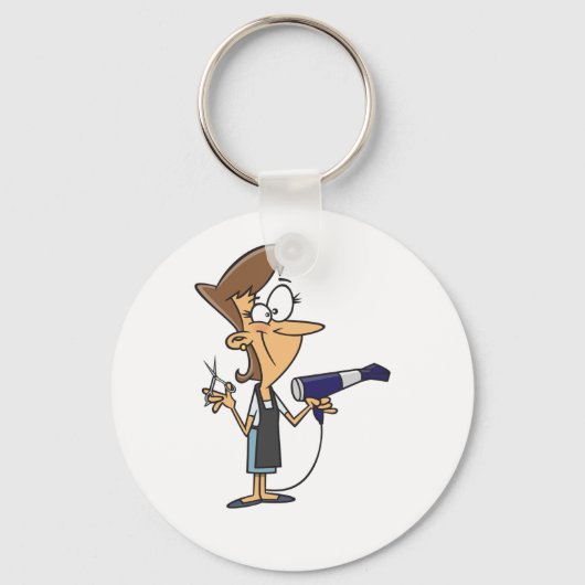 haarser met schaar sleutelhanger (Voorkant)