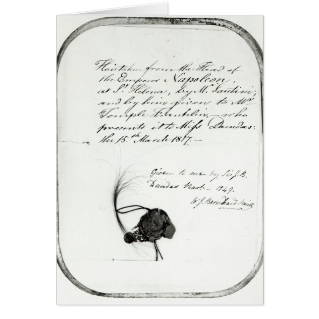 Haarsnede van het hoofd van keizer Napoleon (Voorkant)