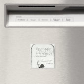 Haarsnede van het hoofd van keizer Napoleon Magneet (Insitu (Vaatwasser))