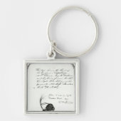 Haarsnede van het hoofd van keizer Napoleon Sleutelhanger (Voorkant)