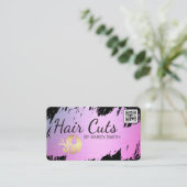 Haarsneden | goudgeborsteld | Women Beauty Logo Visitekaartje (Staand voorkant)