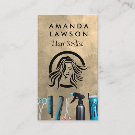 Haarsnijgereedschap | Stylist Barber Visitekaartje (Voorkant)